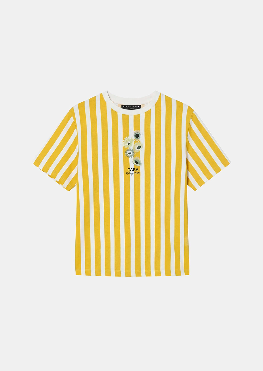 Tarastripe желтая футболка из джерси в полоску Tarastripe желтая футболка из джерси в полоску