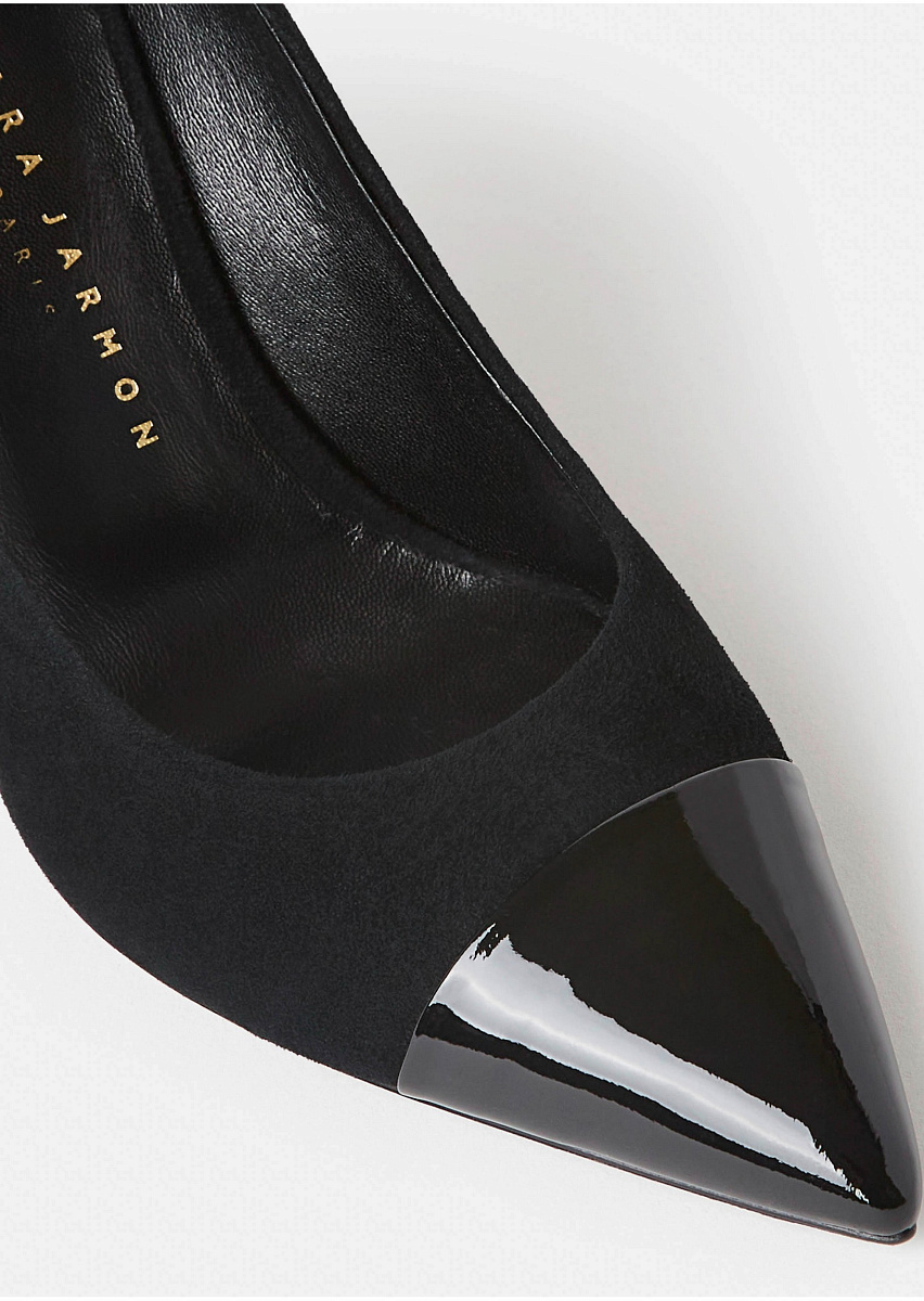 Krystine черные туфли-лодочки из замши