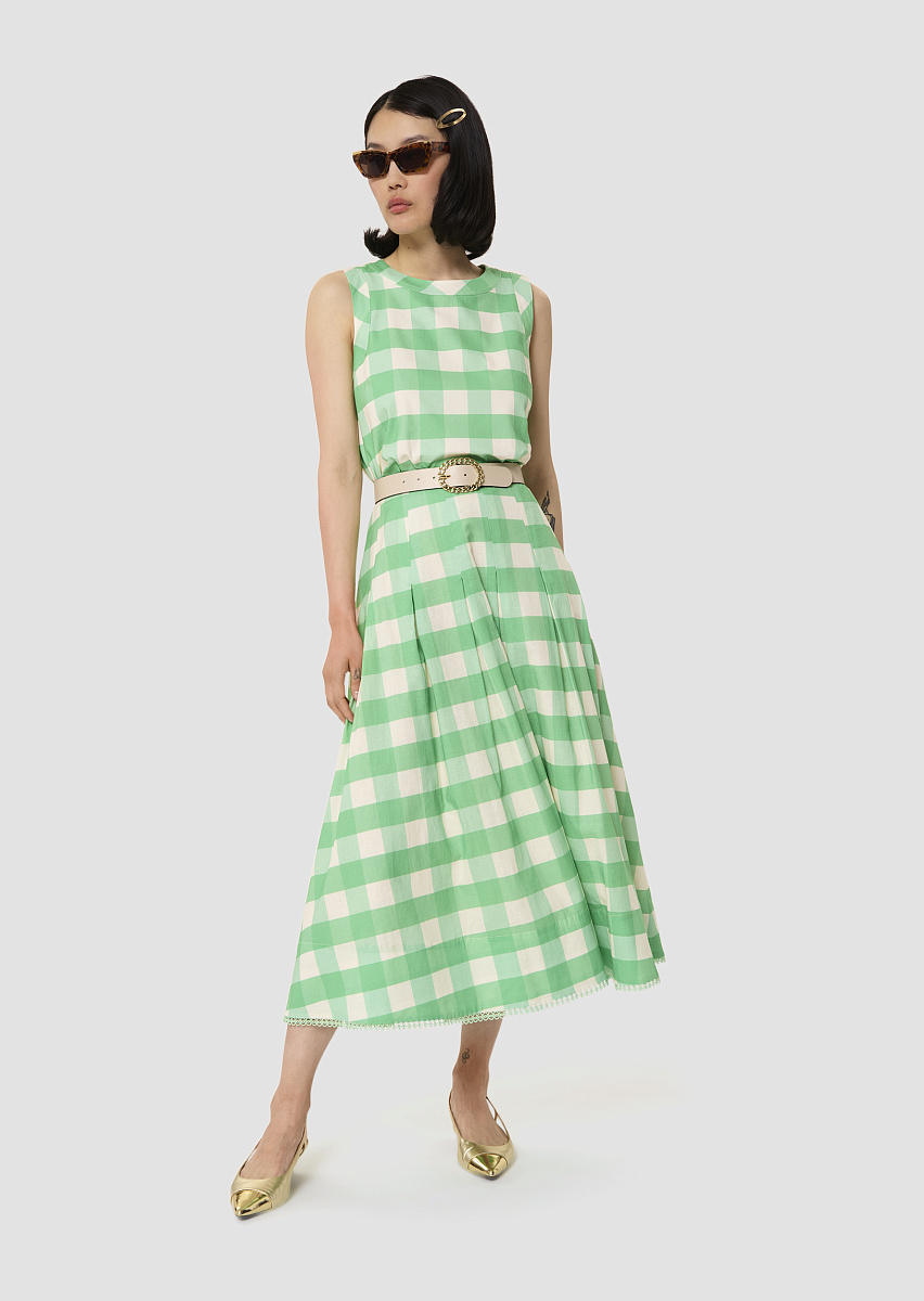 Javoue юбка в клетку зеленого цвета