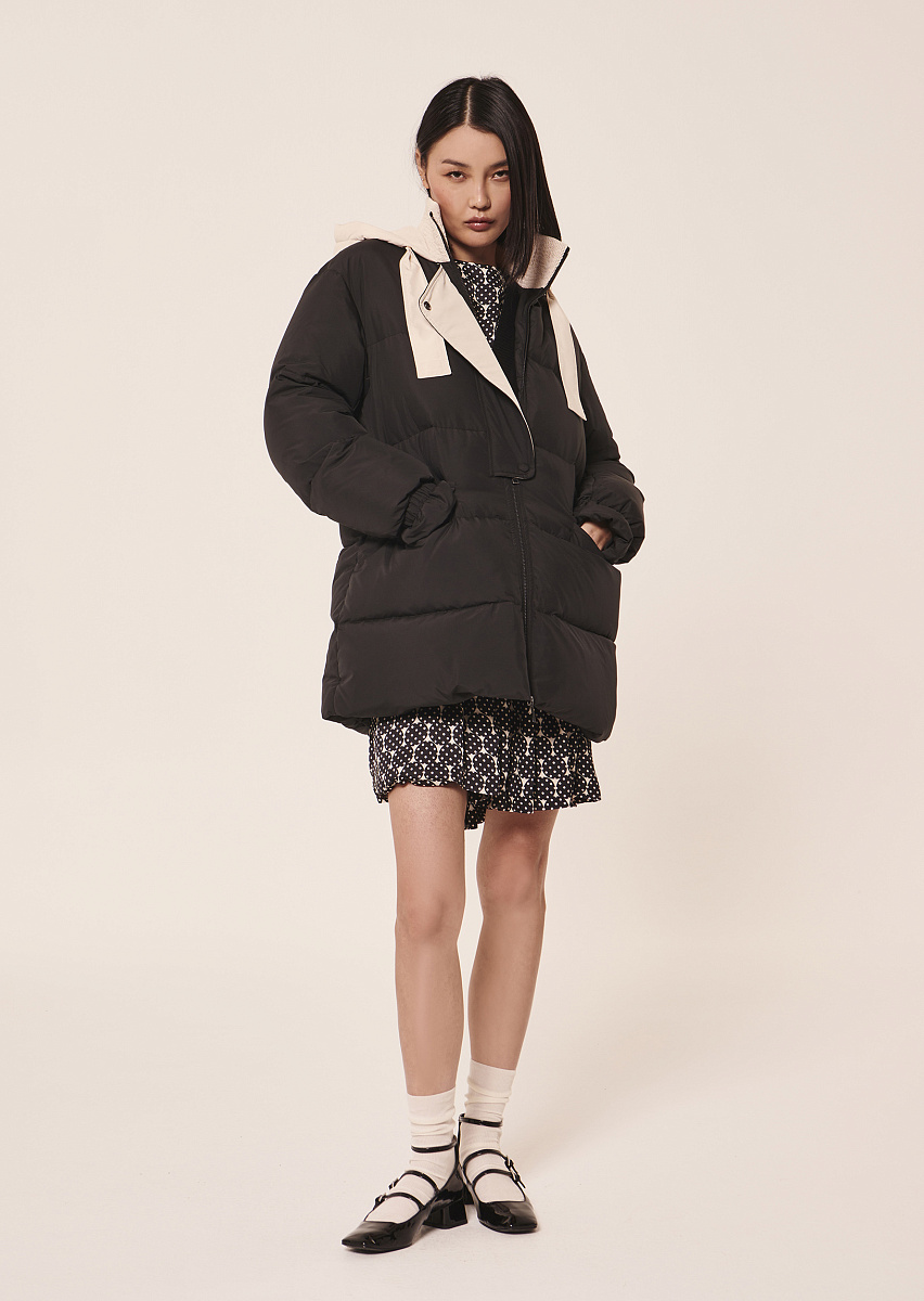 Daphne стеганый пуховик в черном цвете Daphne стеганый пуховик в черном цвете