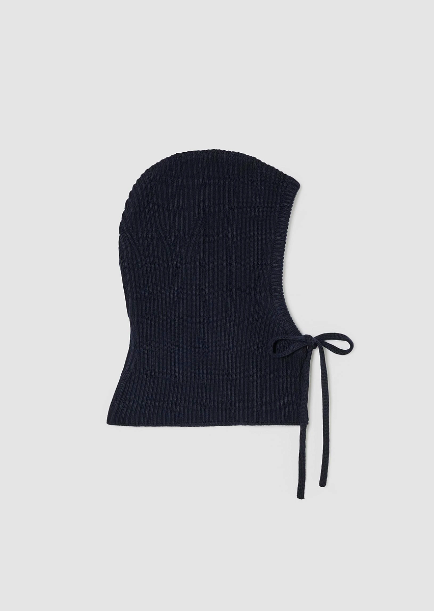 Agnes темно-синий вязаный капюшон