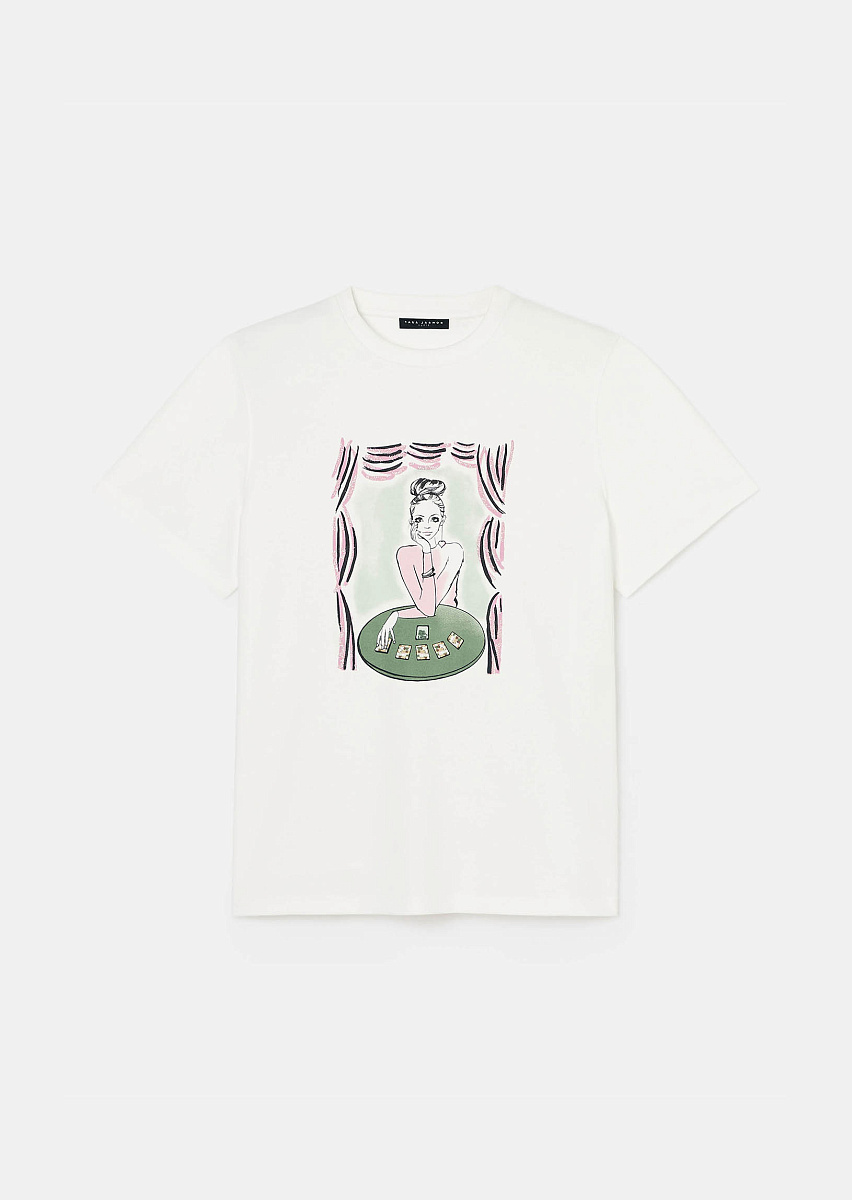 Белая футболка из джерси Taraluckylove Белая футболка из джерси Taraluckylove