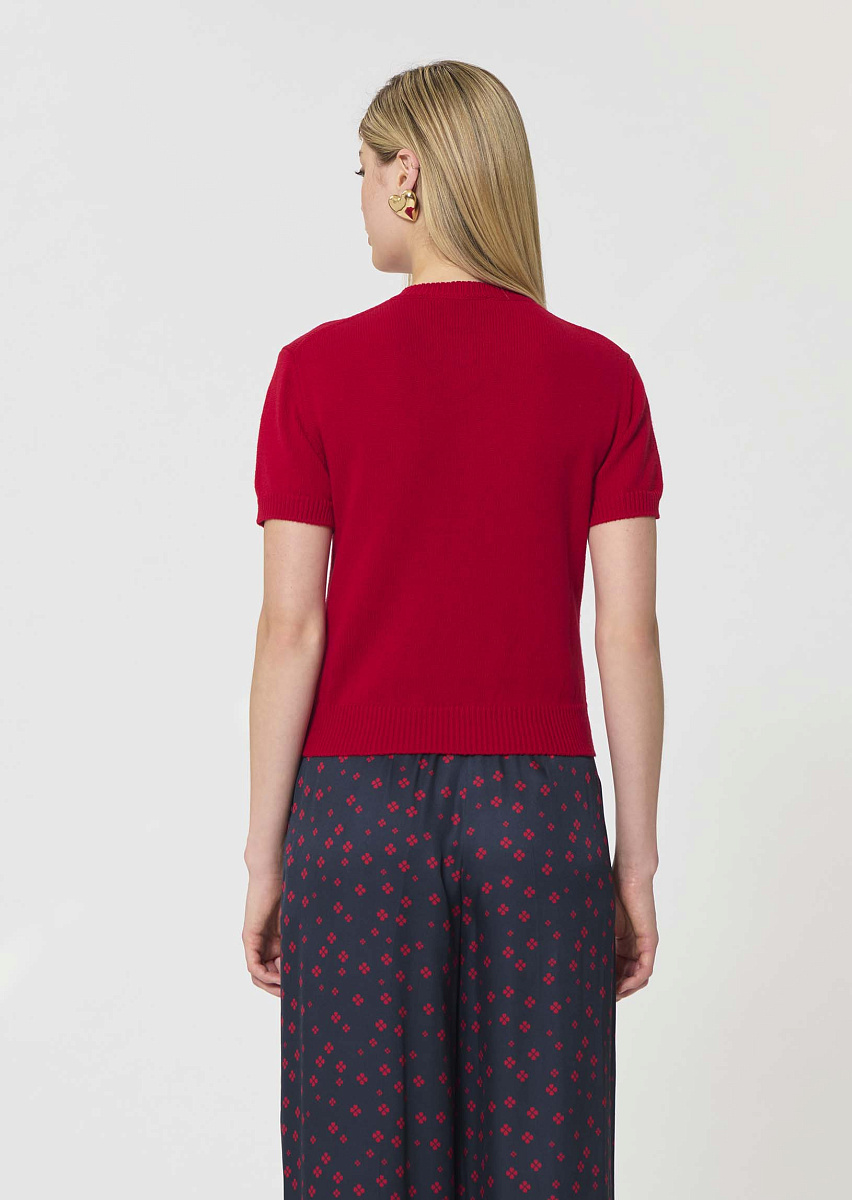 Giacomo красный кардиган из хлопка Giacomo красный кардиган из хлопка