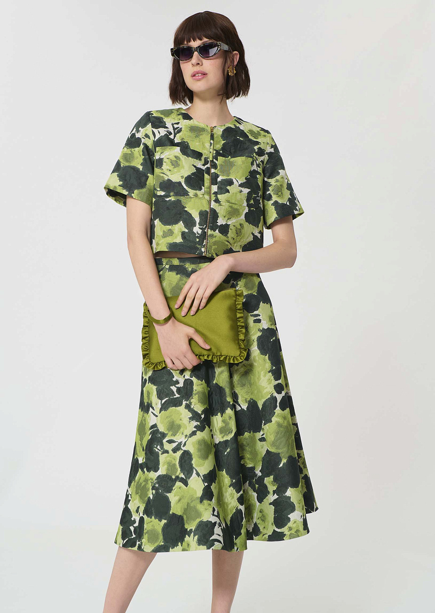 Vilma жакет кремового цвета с цветочным мотивом