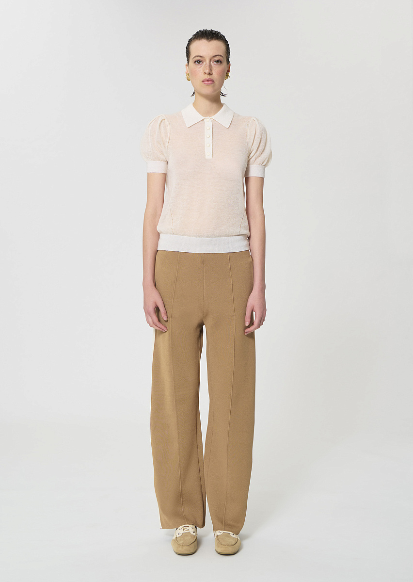 Poppie джемпер в цвете экрю из очень тонкого мохера Poppie джемпер в цвете экрю из очень тонкого мохера