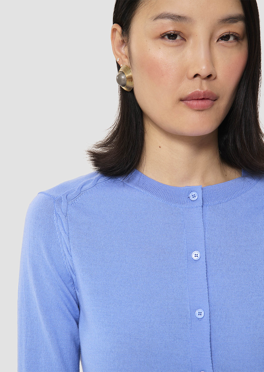 Голубой кардиган Ginno из шерсти мериноса