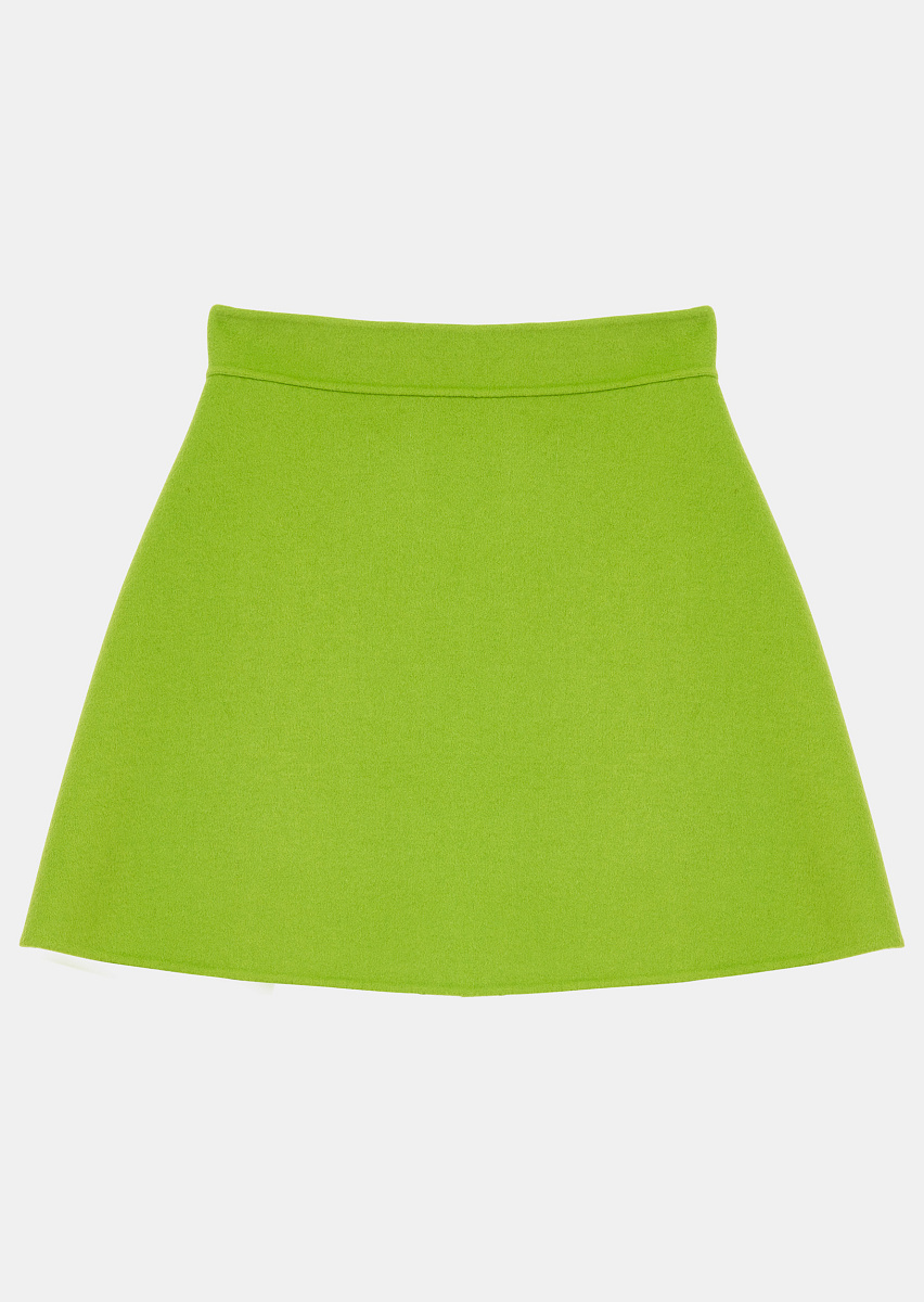 Jaina зеленая юбка из двусторонней шерсти Jaina зеленая юбка из двусторонней шерсти