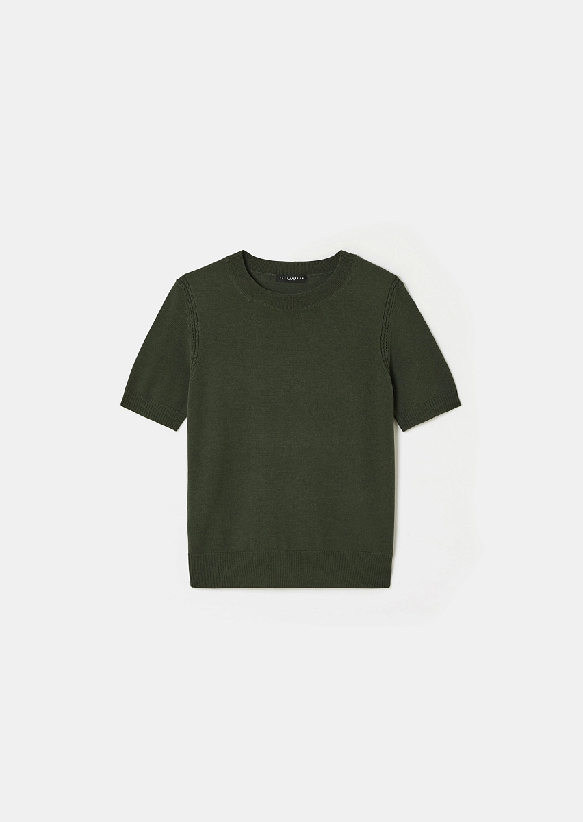 Pica зеленый джемпер из шерсти мериноса