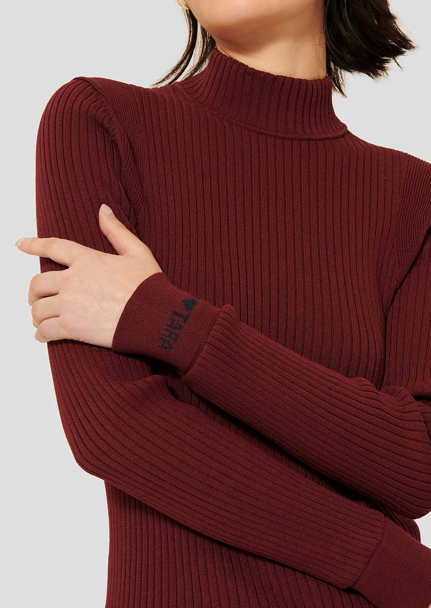 Prudie свитер в рубчик бордового цвета Prudie свитер в рубчик бордового цвета