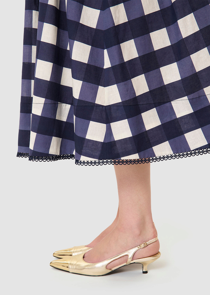 Javoue юбка в клетку темно-синего цвета