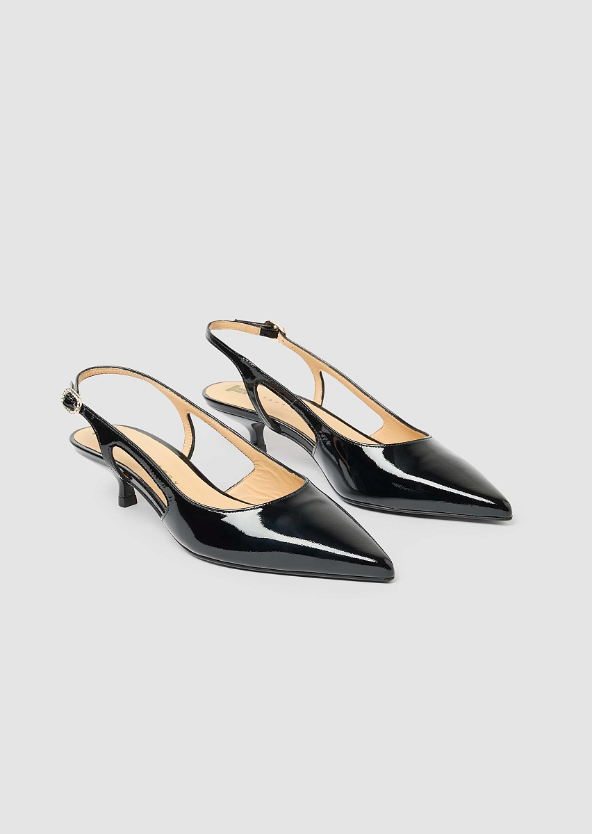 Kaia черные туфли из лаковой кожи