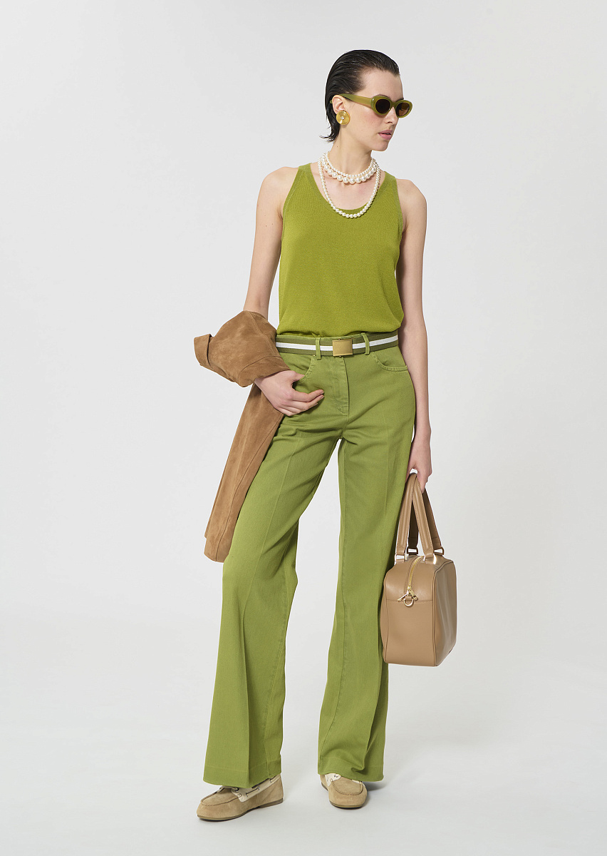 Jerome зеленые джинсы из легкой джинсовой ткани