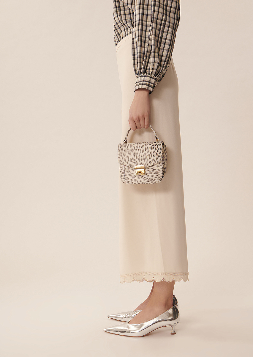 Брюки Positive из крепа в цвете экрю