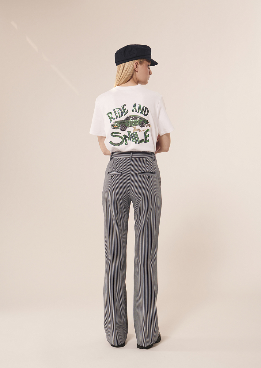 Premier брюки в темно-синюю полоску Premier брюки в темно-синюю полоску