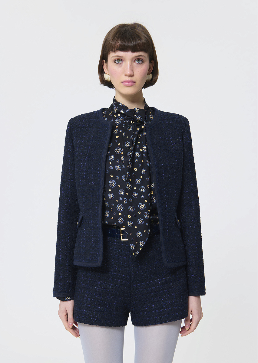 Velvet темно-синий жакет