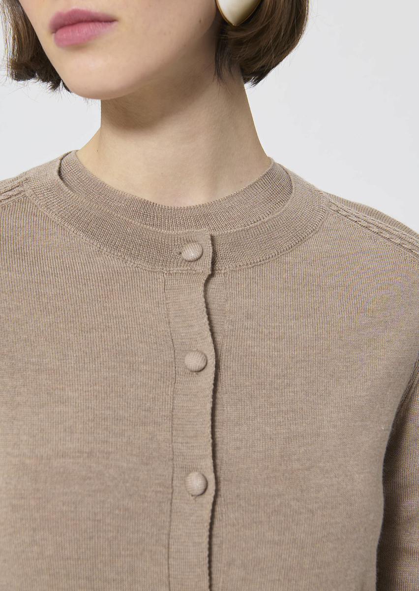 Ginno кардиган кофейного цвета
