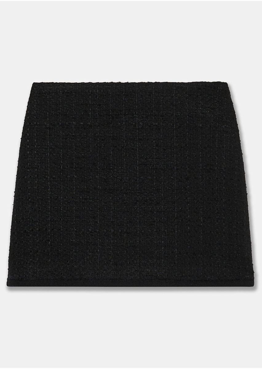 Черная юбка из твида Junia Черная юбка из твида Junia