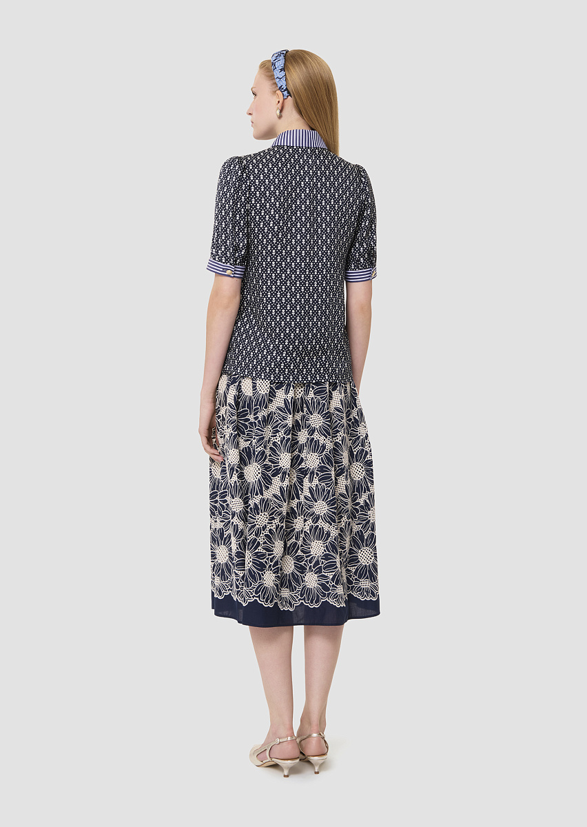 Темно-синий топ Tilly с цветочным принтом Темно-синий топ Tilly с цветочным принтом