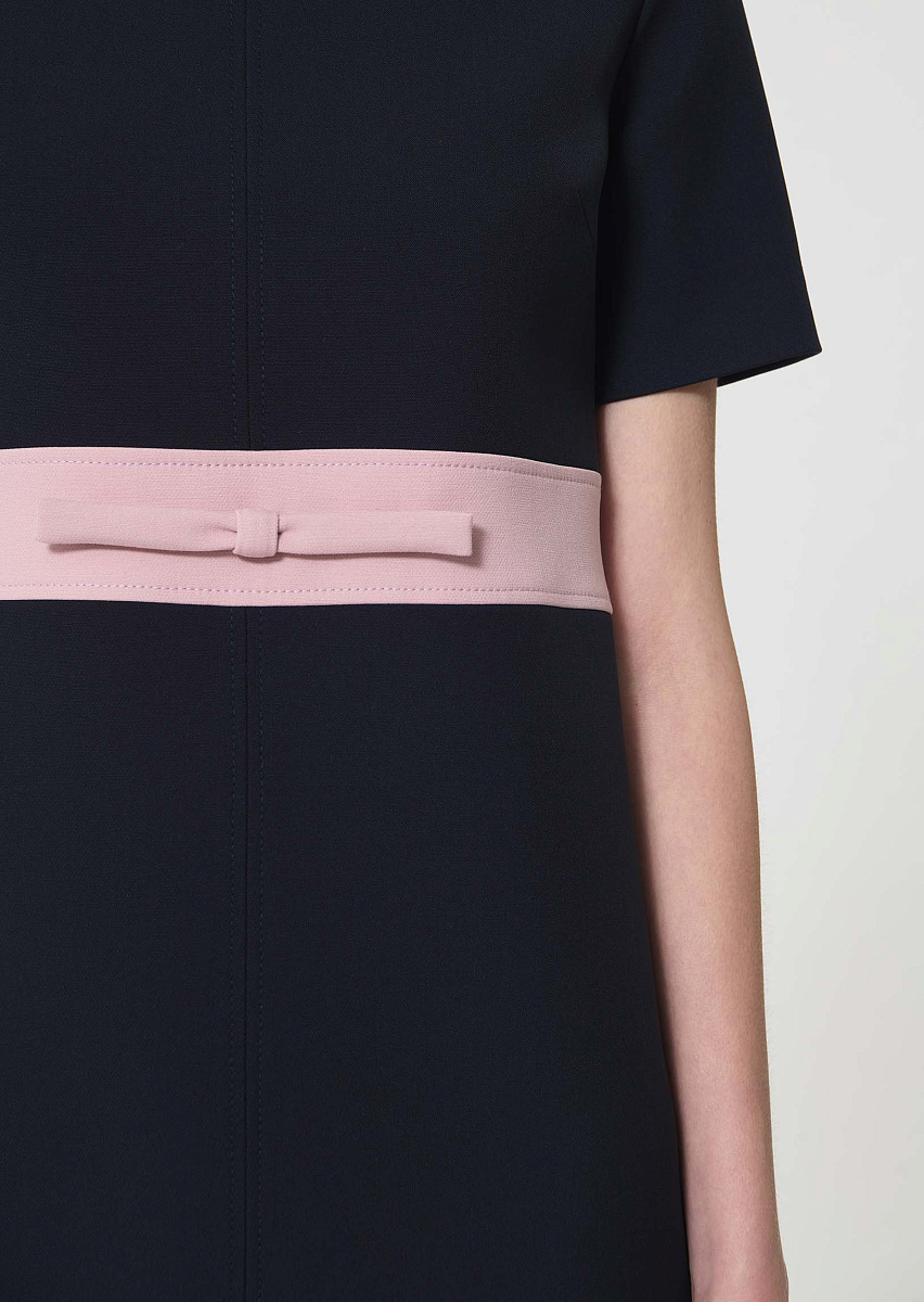 Royce темно-синее платье из двойной ткани