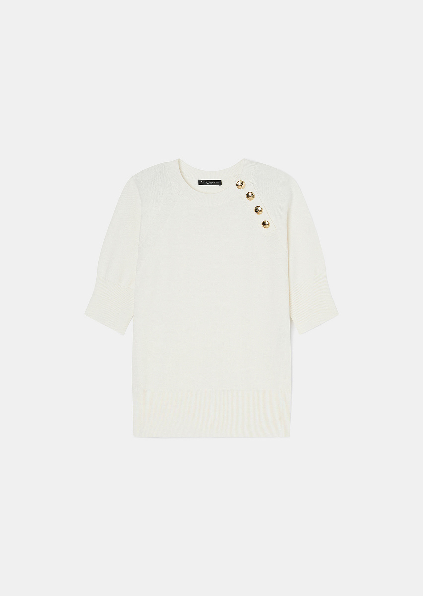 Джемпер Pastelle из шерсти в цвете экрю