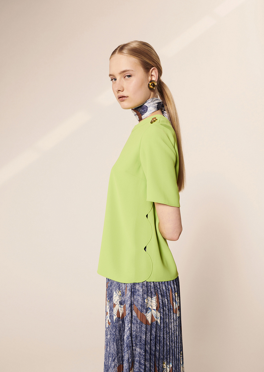 Tasha зеленый топ из крепа Tasha зеленый топ из крепа