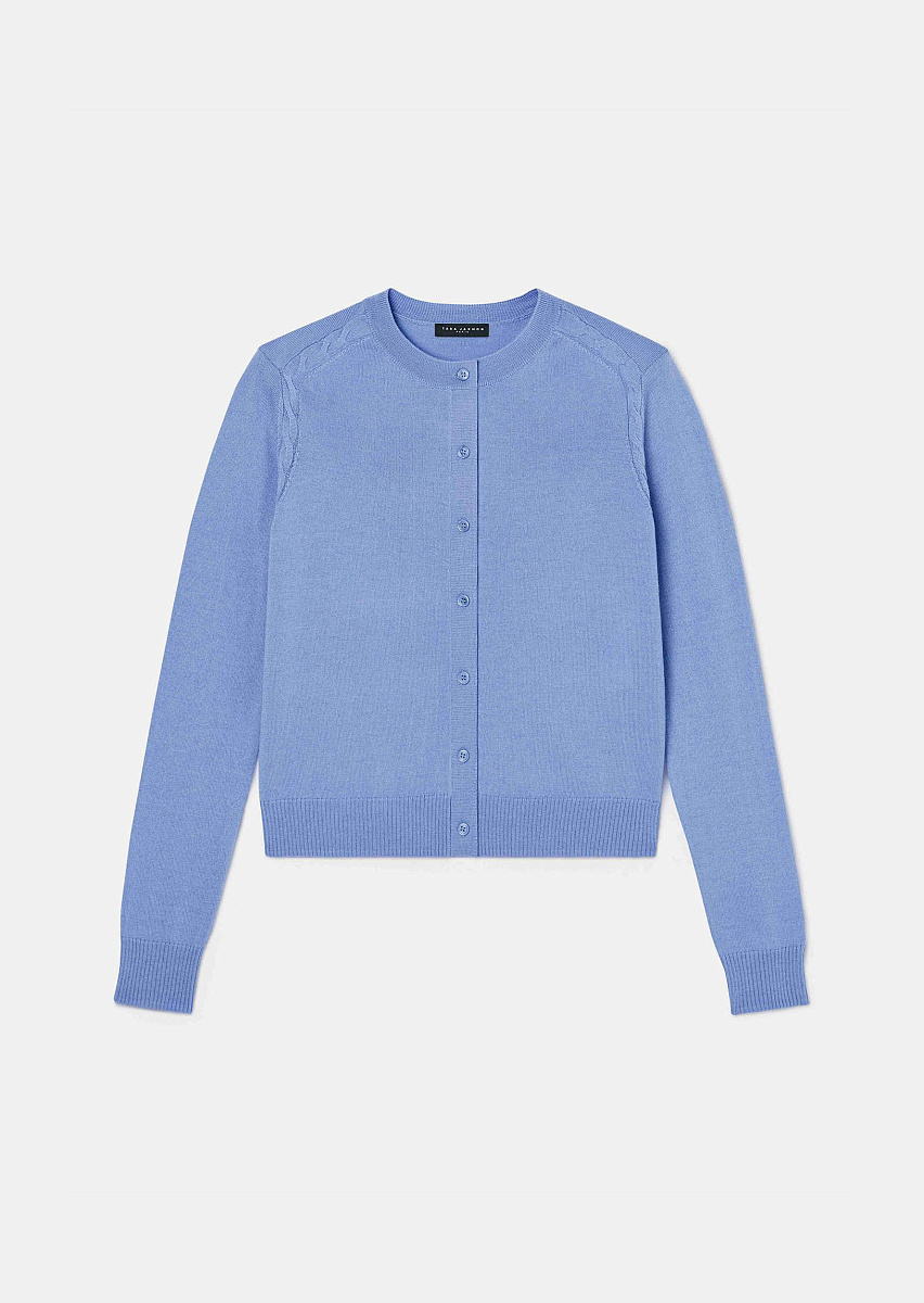 Голубой кардиган Ginno из шерсти мериноса