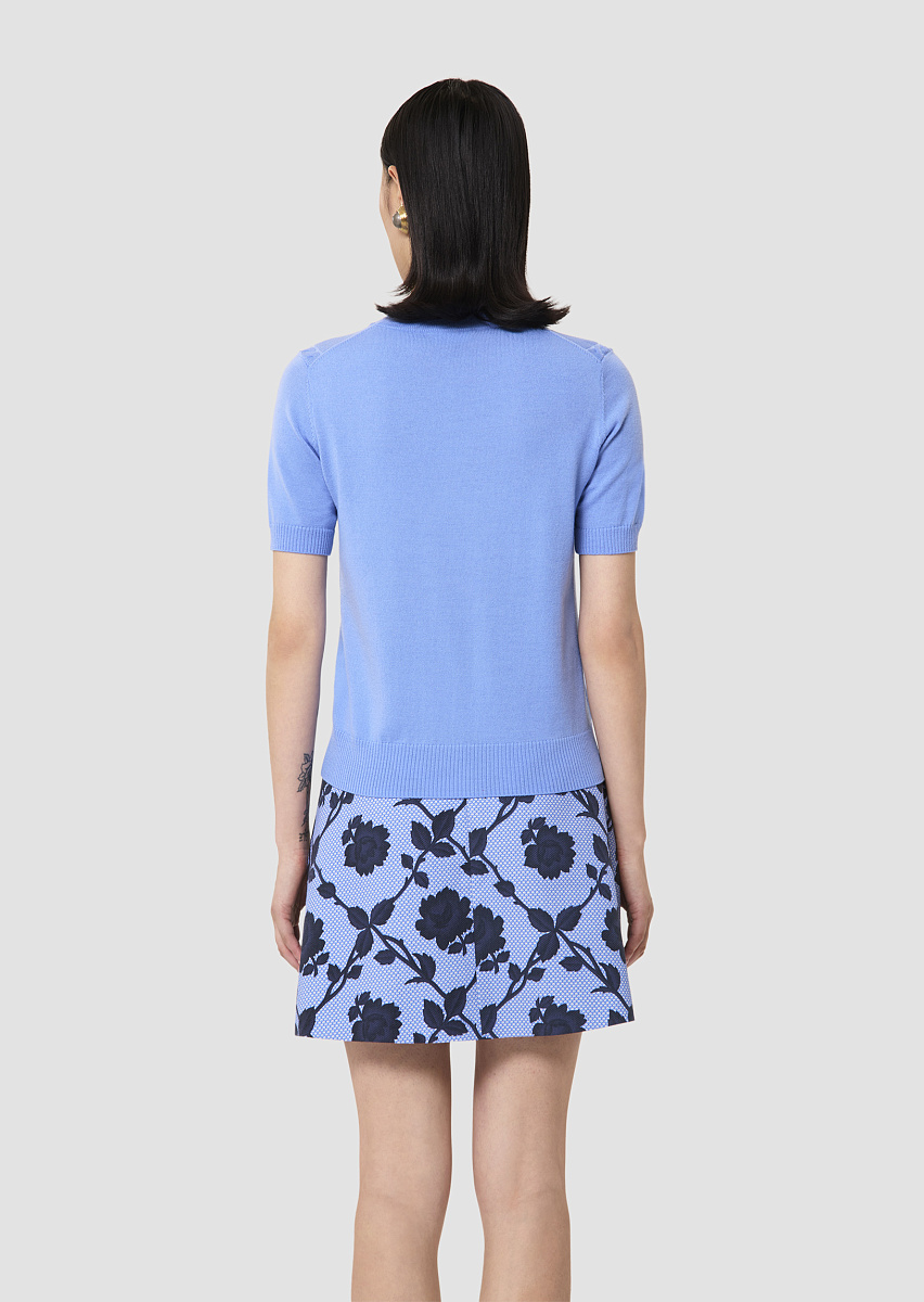 Голубой джемпер Pica из шерсти мериноса