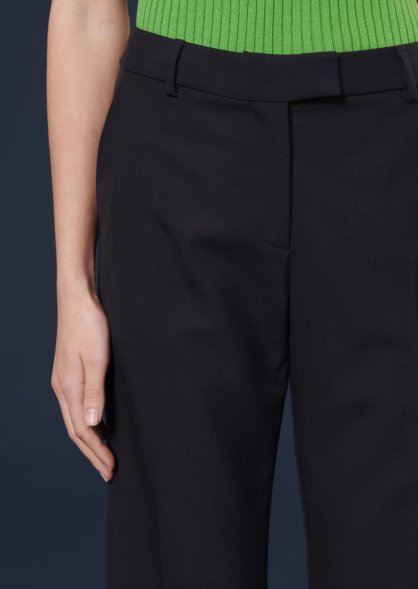 Peter темно-синие брюки из холодной шерсти Peter темно-синие брюки из холодной шерсти