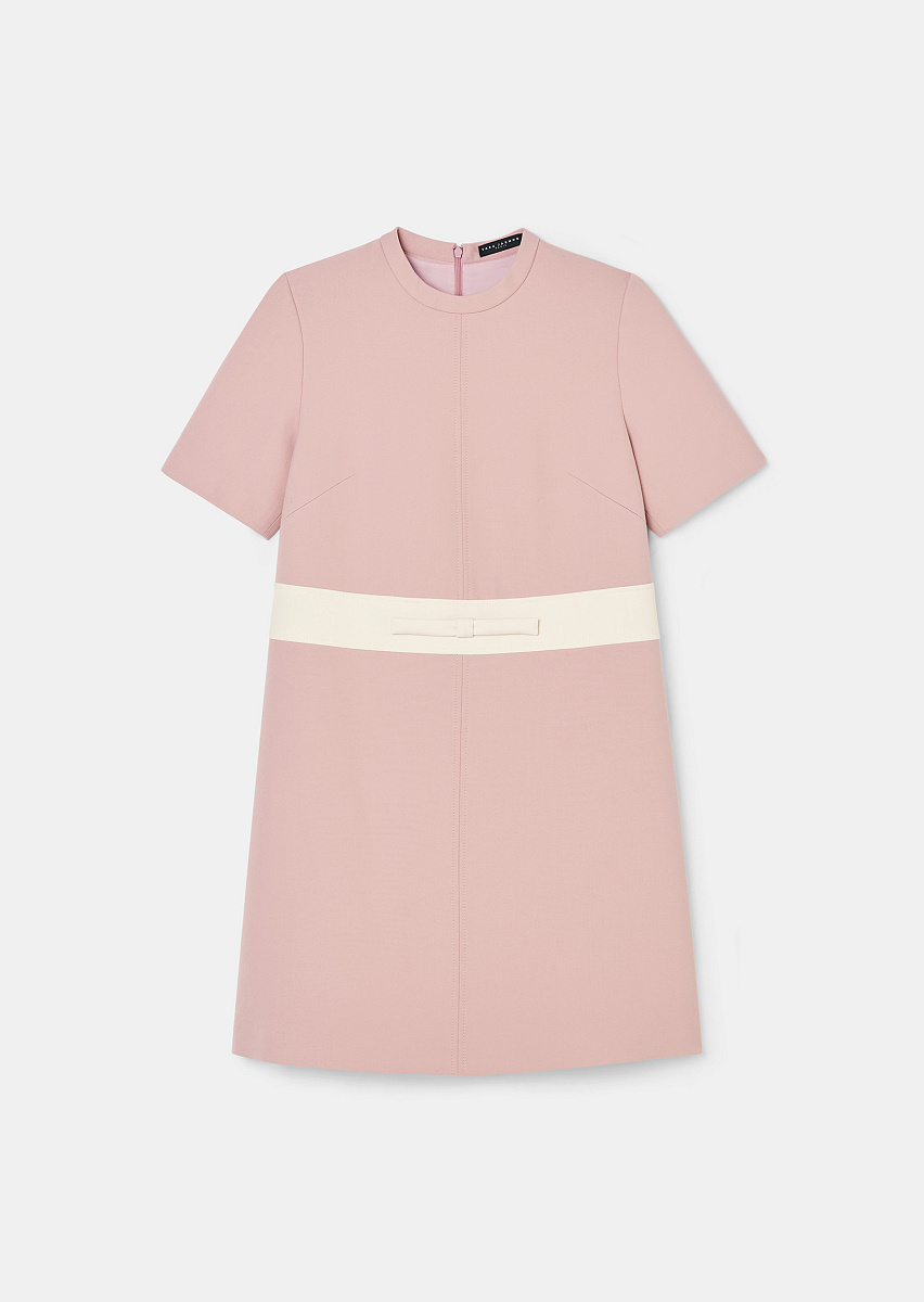 Розовое платье Royce из двойной ткани