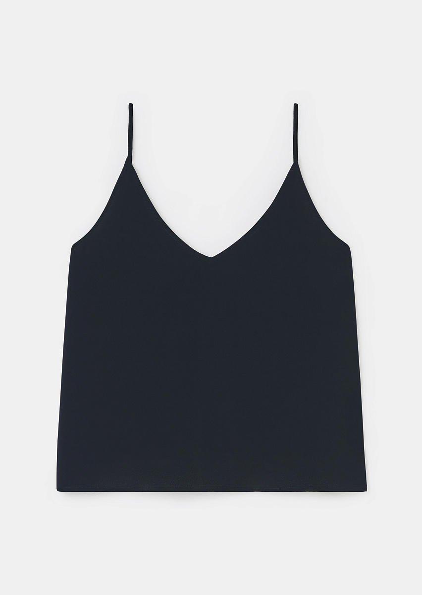 Tamara топ из крепа в темно-синем цвете