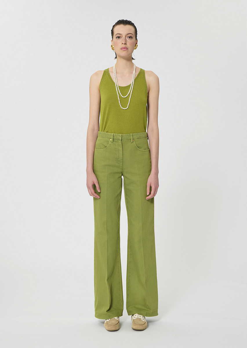 Jerome зеленые джинсы из легкой джинсовой ткани