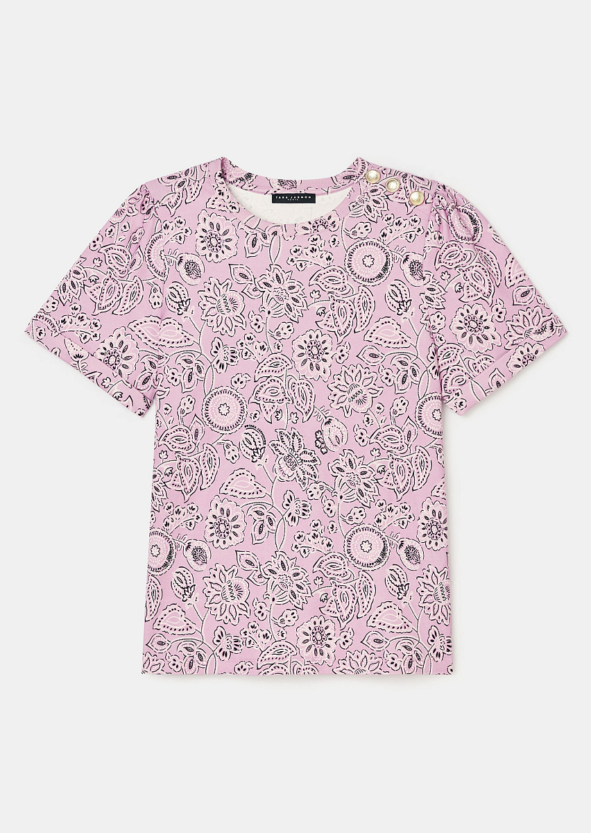 Розовая футболка Tampa с принтом