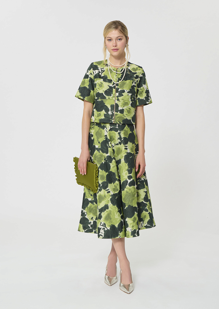 Joséphina юбка в цвете экрю с цветочным принтом