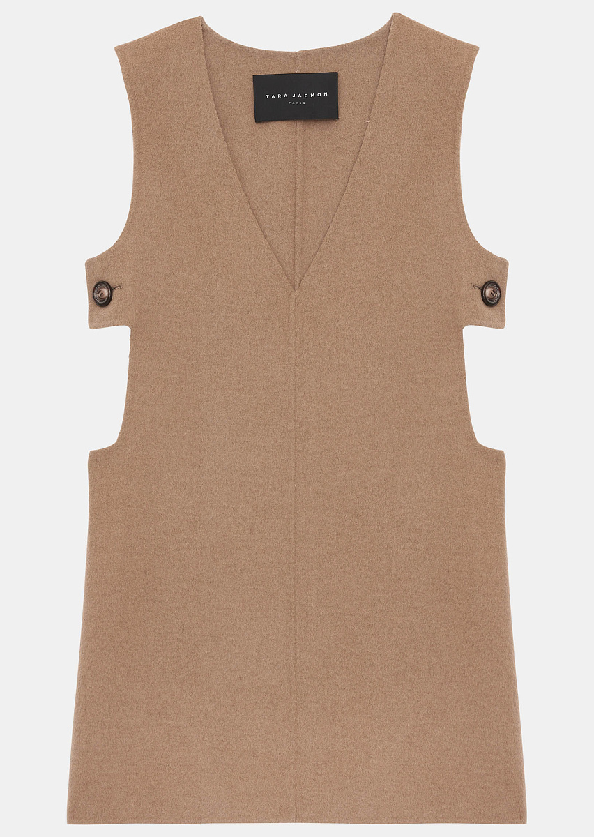 Roma бежевое платье из двусторонней шерсти Roma бежевое платье из двусторонней шерсти