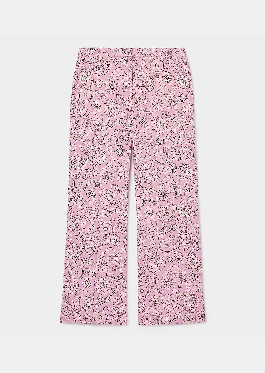 Розовые брюки Pampille с принтом