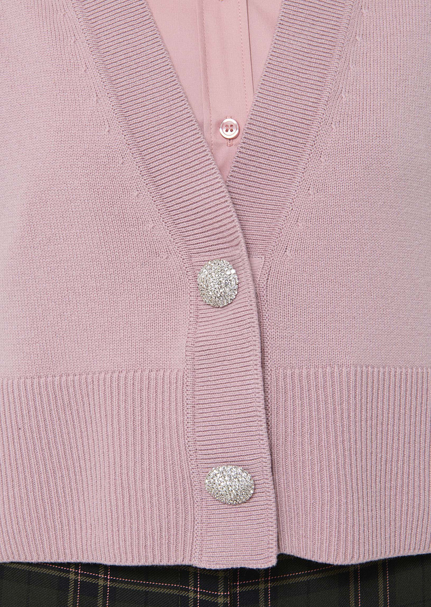 Gilles пудрово-розовый жилет из смесовой шерсти