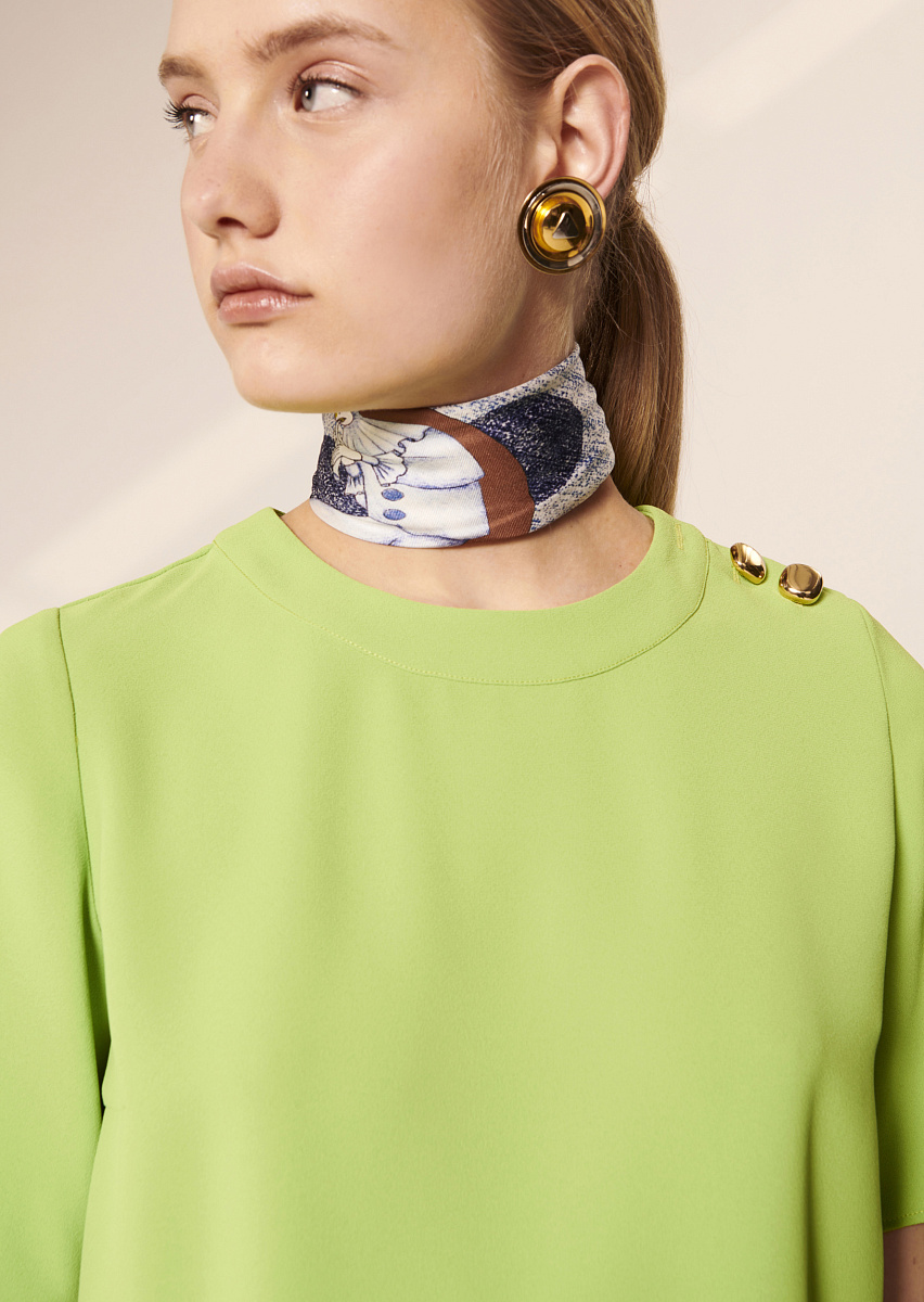 Tasha зеленый топ из крепа Tasha зеленый топ из крепа